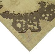 1950s hand-knotted contemporary turkish beige rug 155 cm x 235 cm
