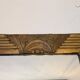 Golden Art Deco style mirror 54 x 72 cm – Geometric relief and elegance