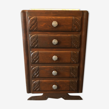 Art Deco rag chest of drawers