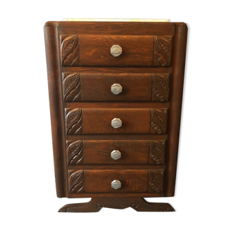 Art Deco rag chest of drawers