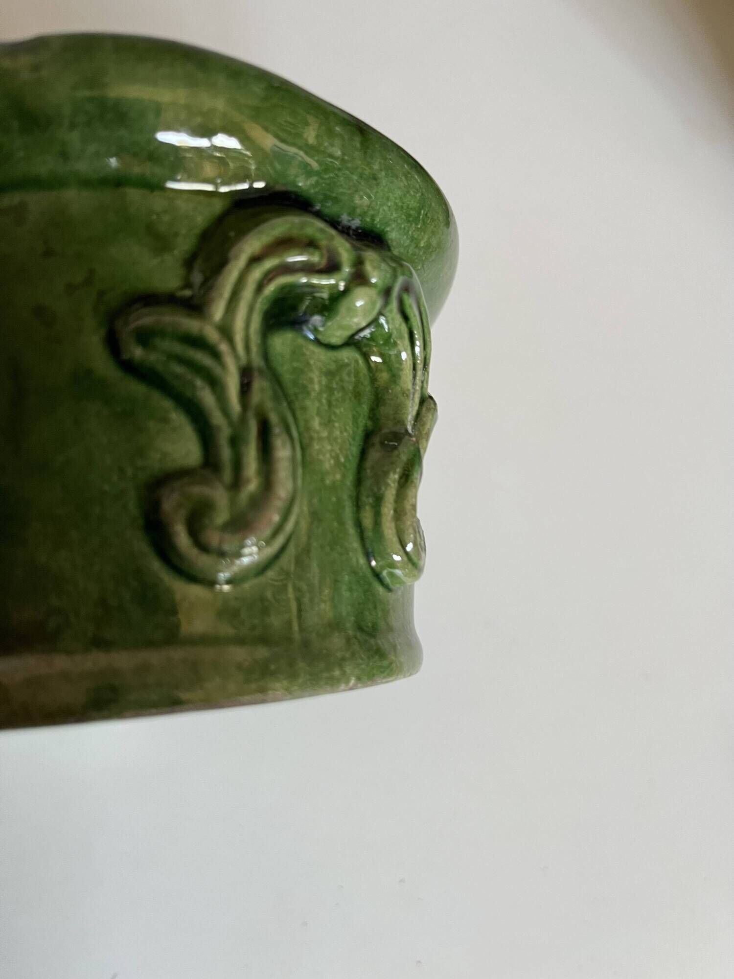 Farm terrine in glazed earthenware from the late 19th century by the Orchies Manufacture.