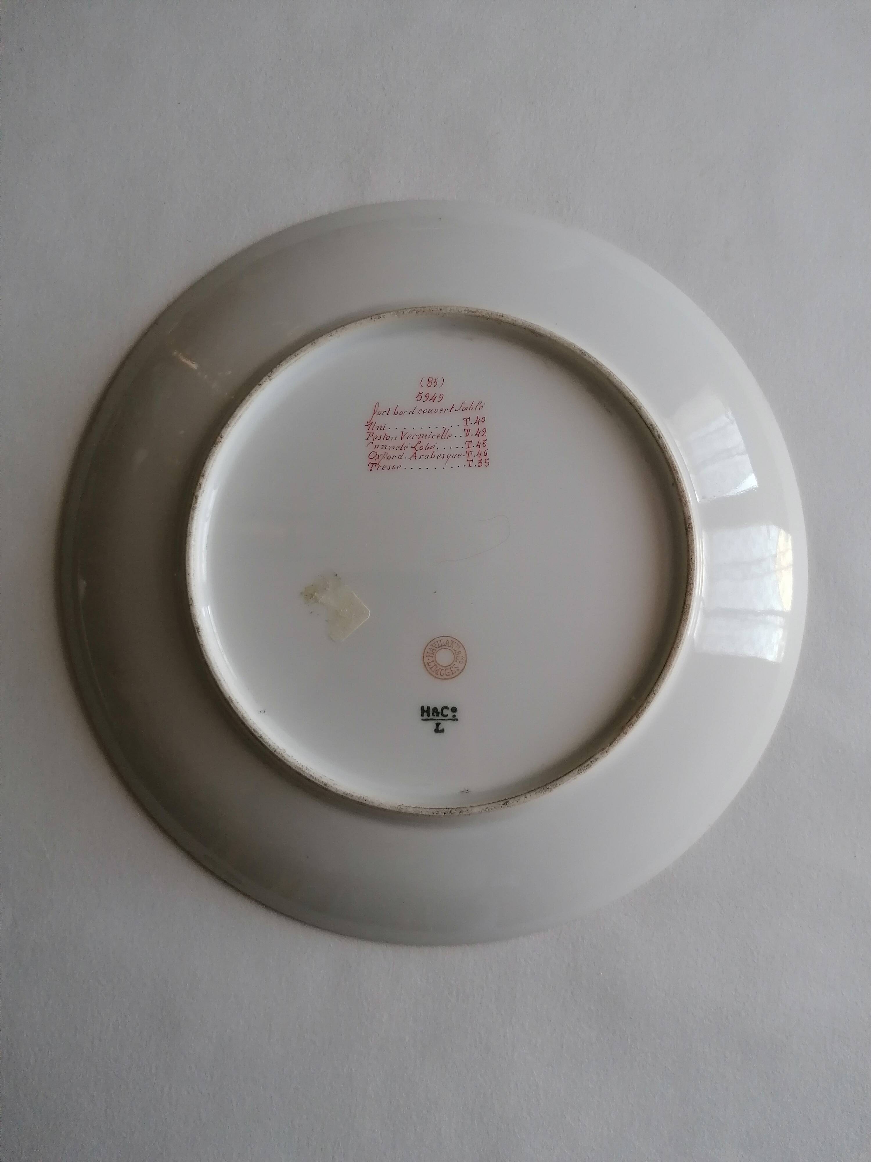 Haviland porcelain plate bird collection