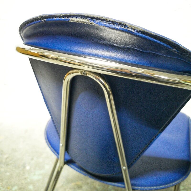 Vintage leather chair by Effezeta