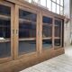 Oak sideboard with glass doors