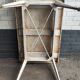Large white Tolix table in vintage metal, 120 cm x 70.5 cm