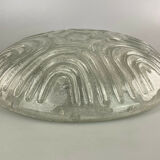 Flush Mount Ceiling Light Ice Glass Hillebrand 60s