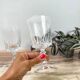2 verres à eau cristal d'Arques modèle Louvre