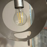 Wall lamp in brushed aluminum