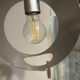Wall lamp in brushed aluminum
