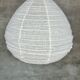 Average suspension in rattan and natural linen with a Japanese droplet shape H