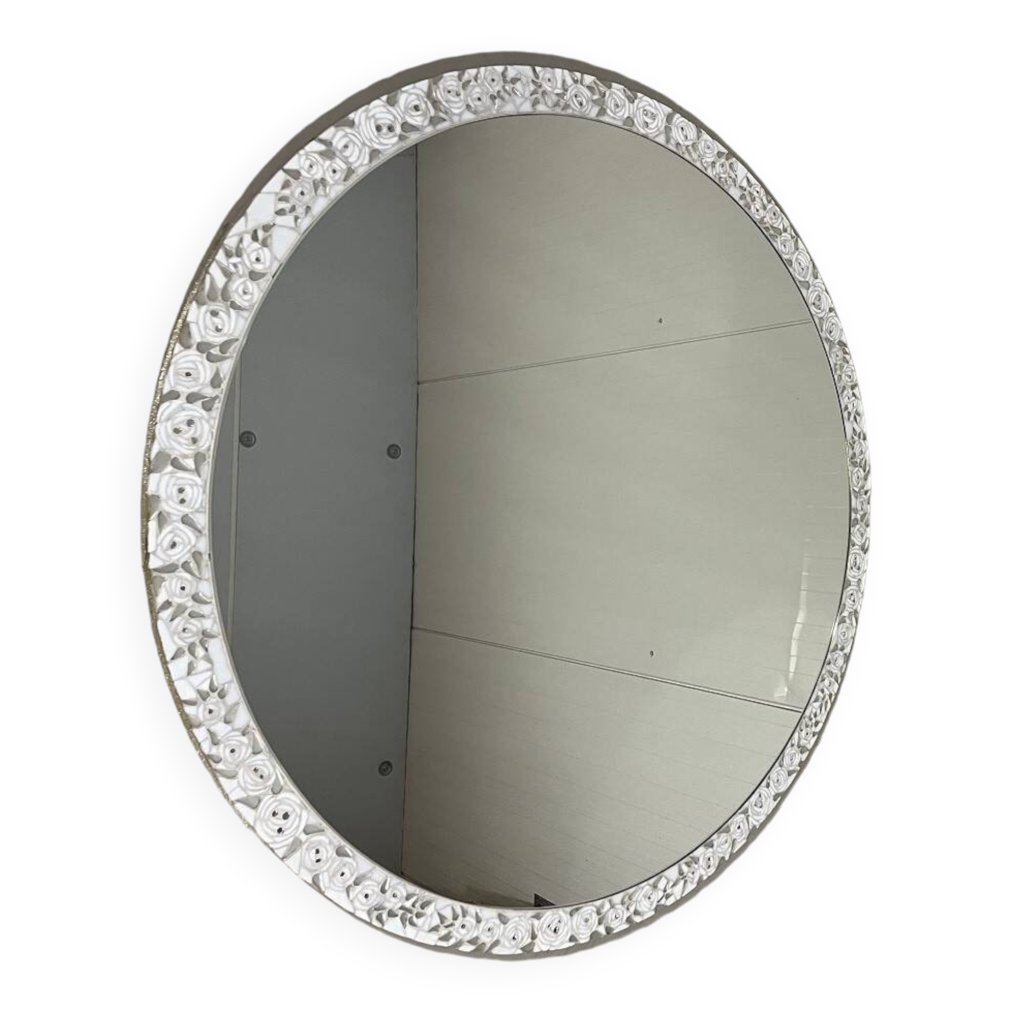 Berthold müller oerlinghausen large round mosaic mirror