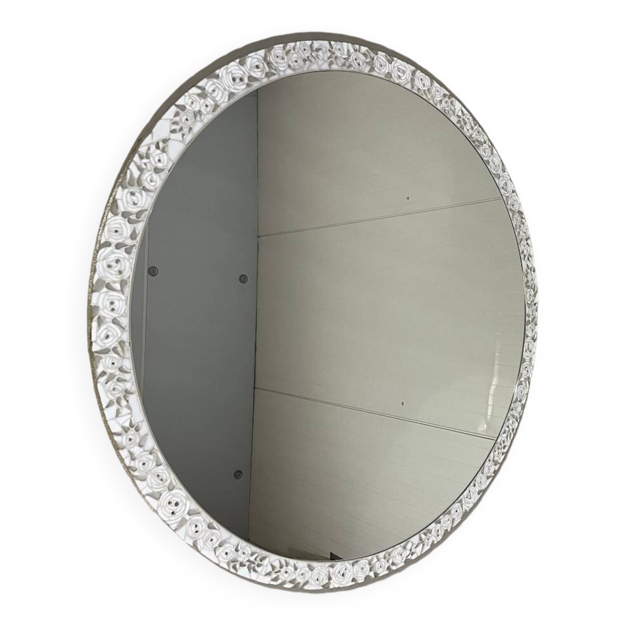 Berthold müller oerlinghausen large round mosaic mirror