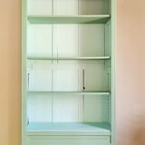 Green bookcase cabinet