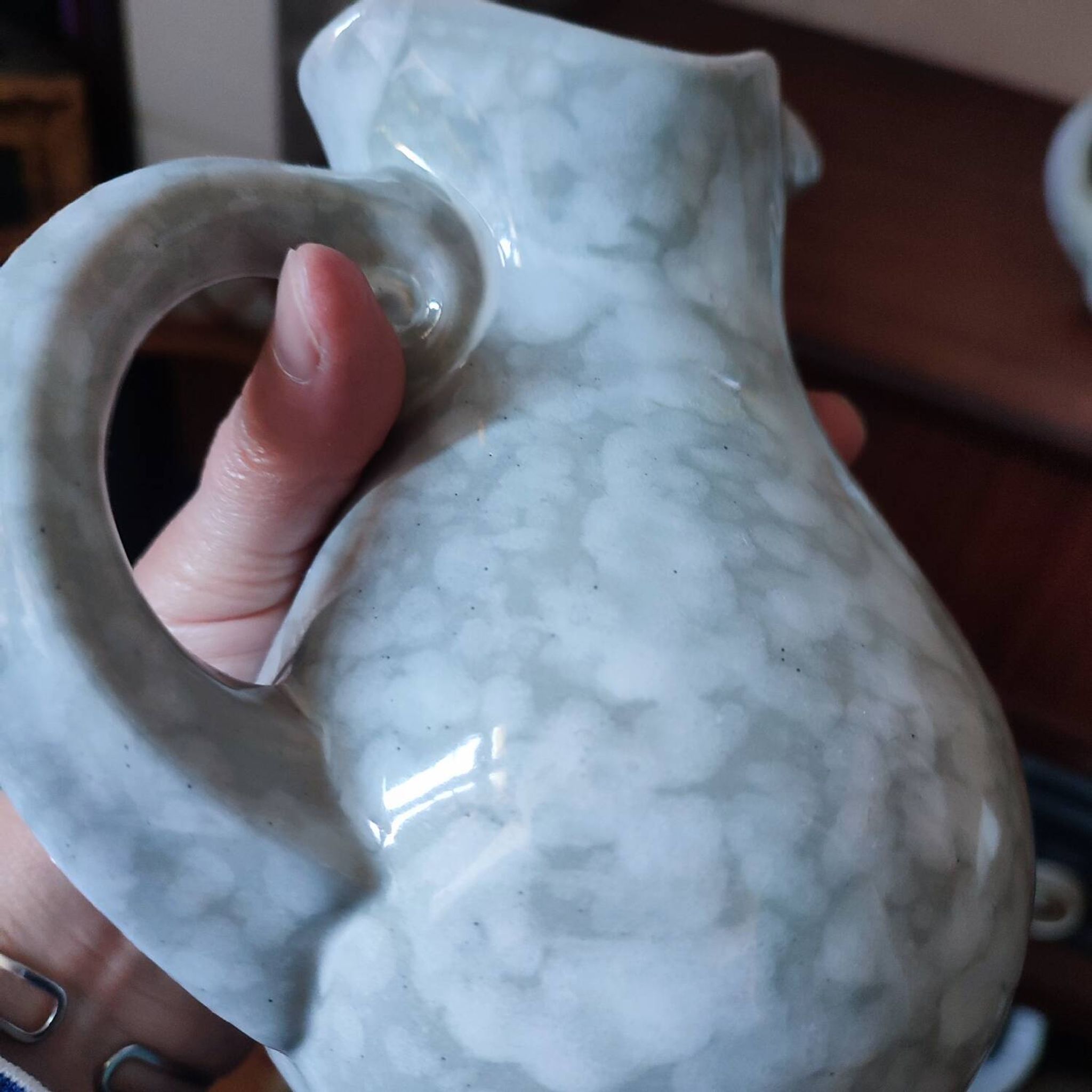 Pair of ceramic pitchers