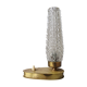 Art Deco France bedside lamp, brass with glass shade, '30s