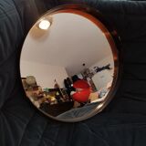 Vintage round wall mirror Syla 710, France 1970