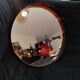 Vintage round wall mirror Syla 710, France 1970