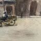 Breton painting painting, Watercolor Lannion, Signed Kehr