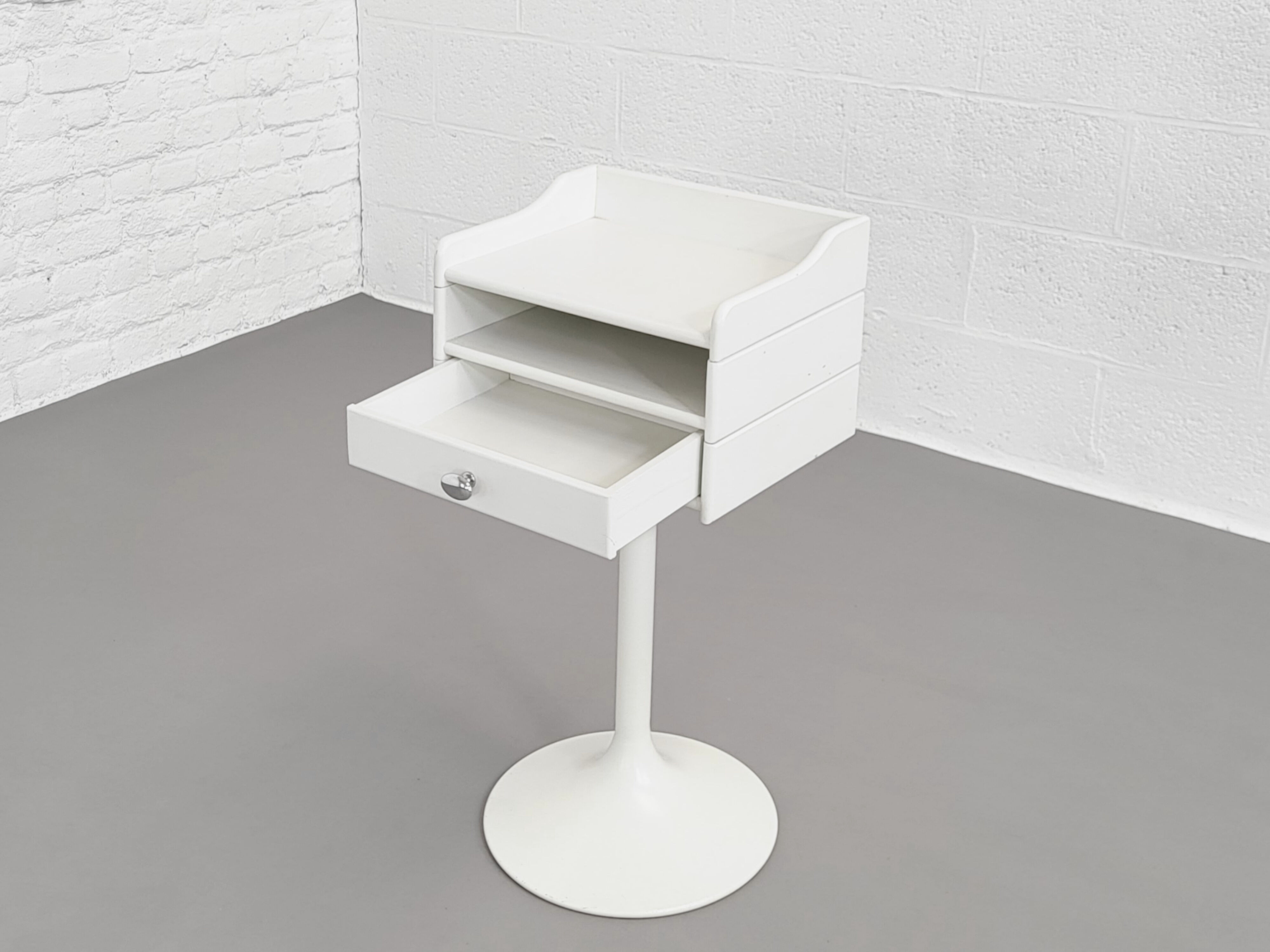 Wood side table
