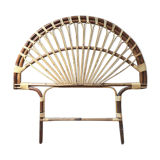 Vintage rattan headboard 1 place