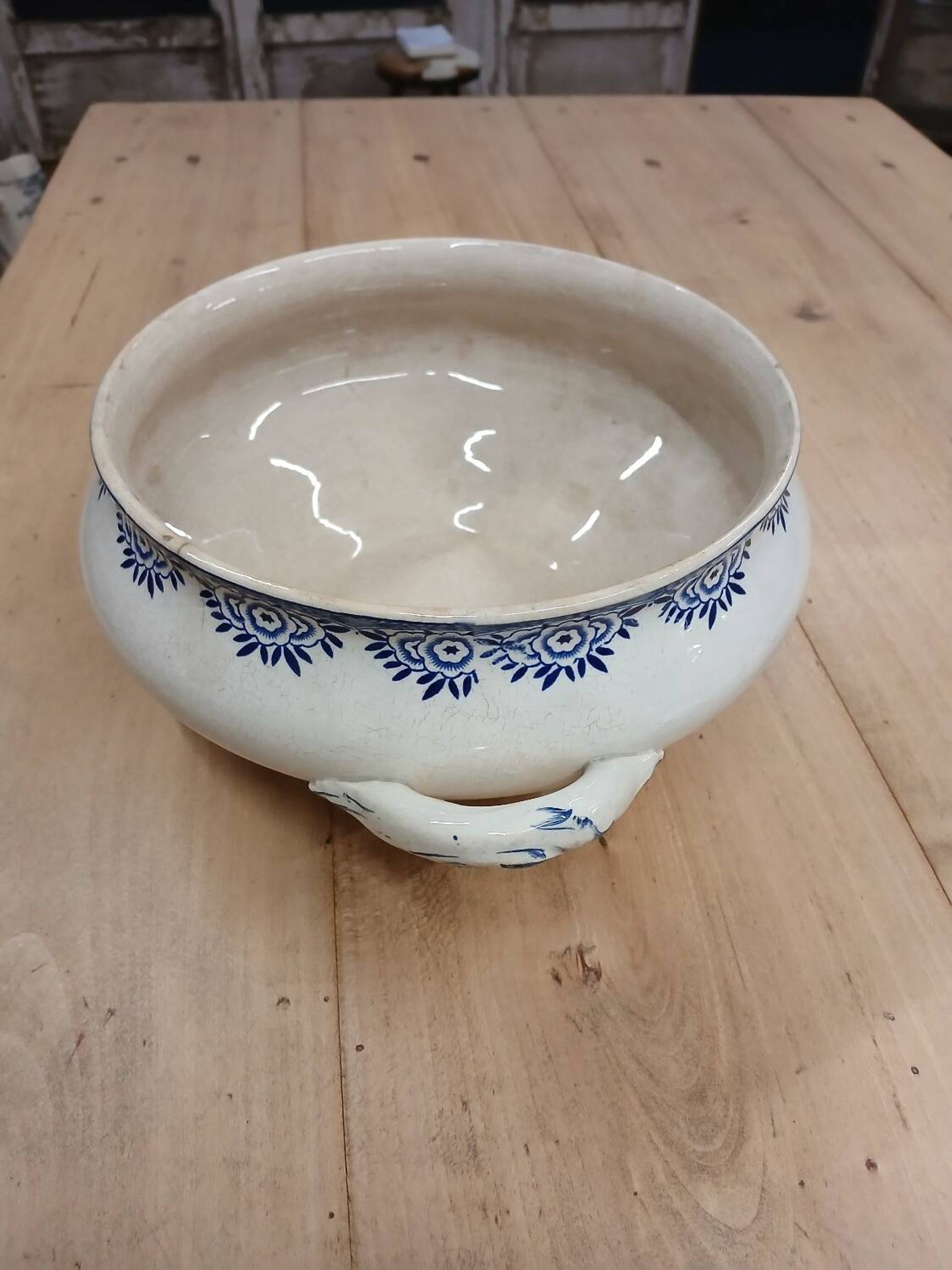 Old soup tureen Digoin and Sarreguemines