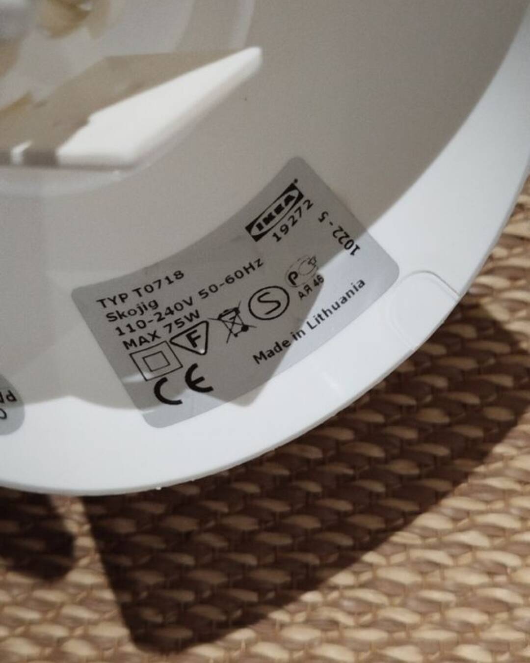 Vintage Ikea cloud pendant light