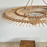 Suspension rattan saucer iron frame D:120 H:60