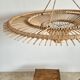 Suspension rattan saucer iron frame D:120 H:60