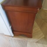 Chest of drawers in solid cherry wood with a curved top - Louis Philippe style - 4 drawers