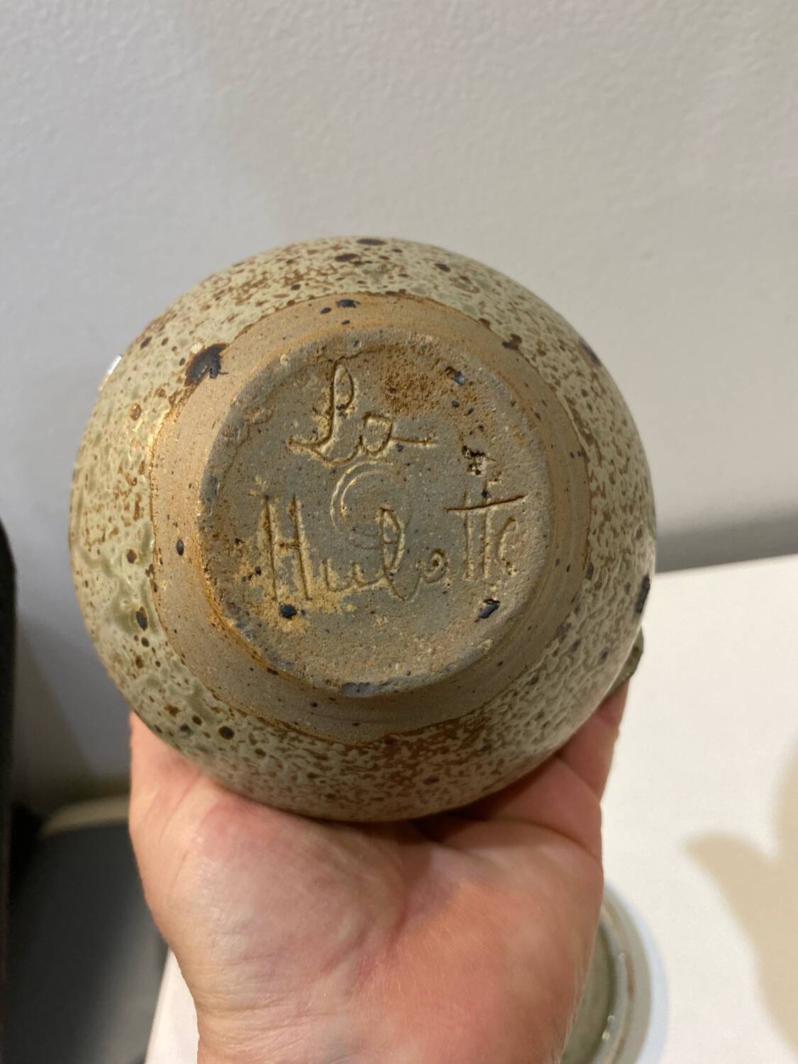 Small sugar bowl pottery the owl