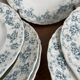 Ensemble de 6 assiettes creuses en faïence de Maastricht modèle Clara
