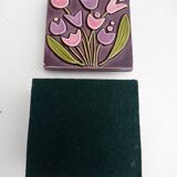 Mithé Espelt - "Tulips" jewelry box in glazed ceramic - 1965