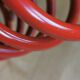 Red spring lamp foot