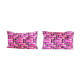 Matching silk ikat velvet pillows