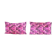 Matching silk ikat velvet pillows