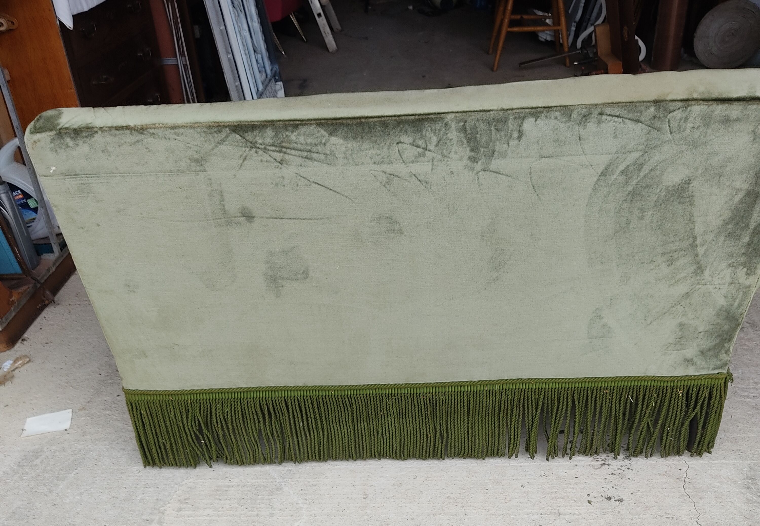 Bench epoque 19 ieme velvet green