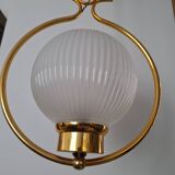 Hollywood regency sphere pendant light