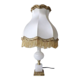 Marble and brass lamp