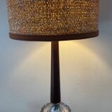 Scandinavian teak and glass lamp from the 60s