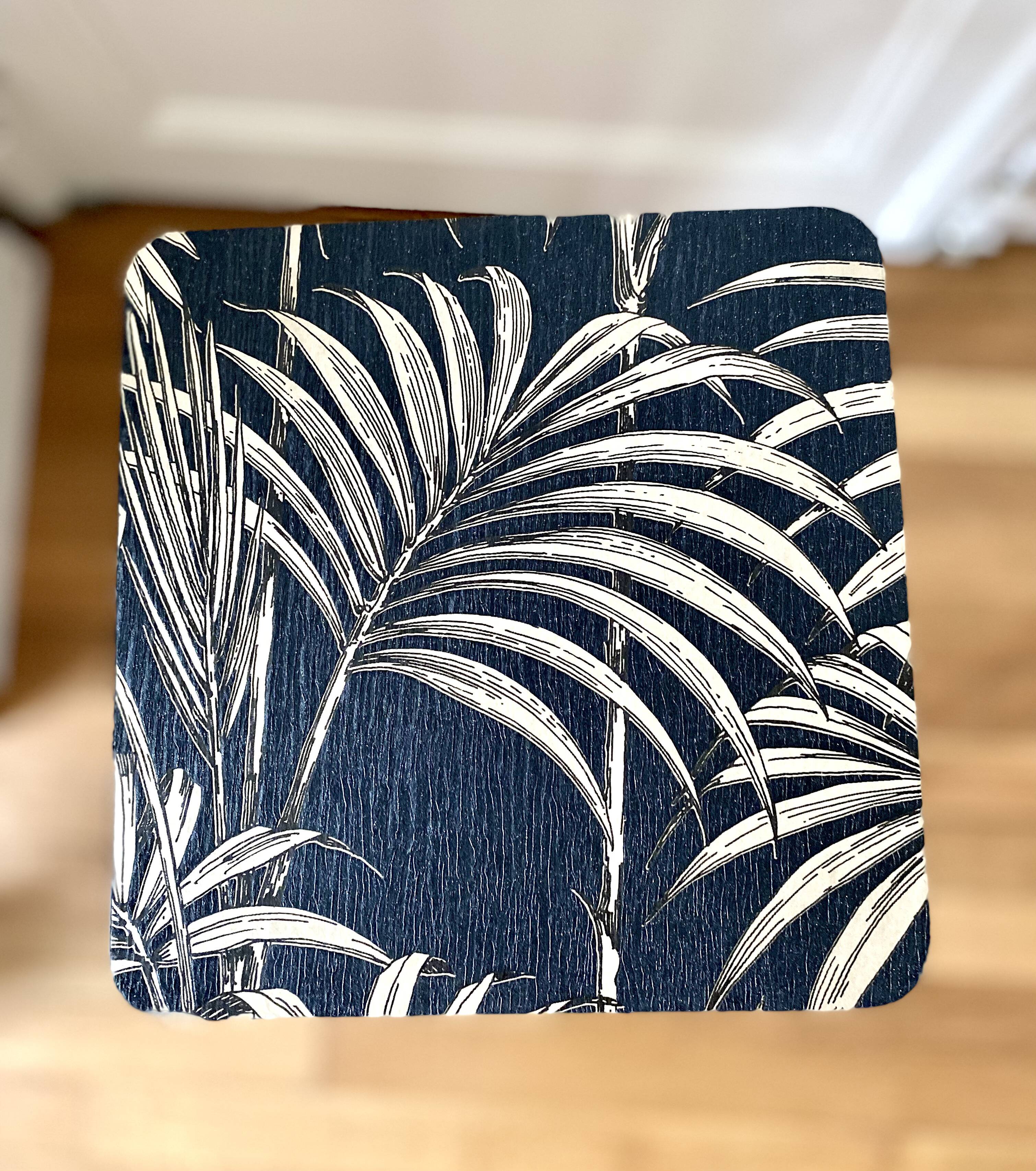 Antique stool in restyled formica