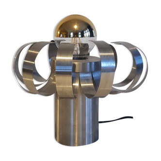 Jocelyne lamp bartered in steel. Seventies