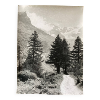 Bernard Darot silver gelatin photograph, 20th century, mountain landscape
