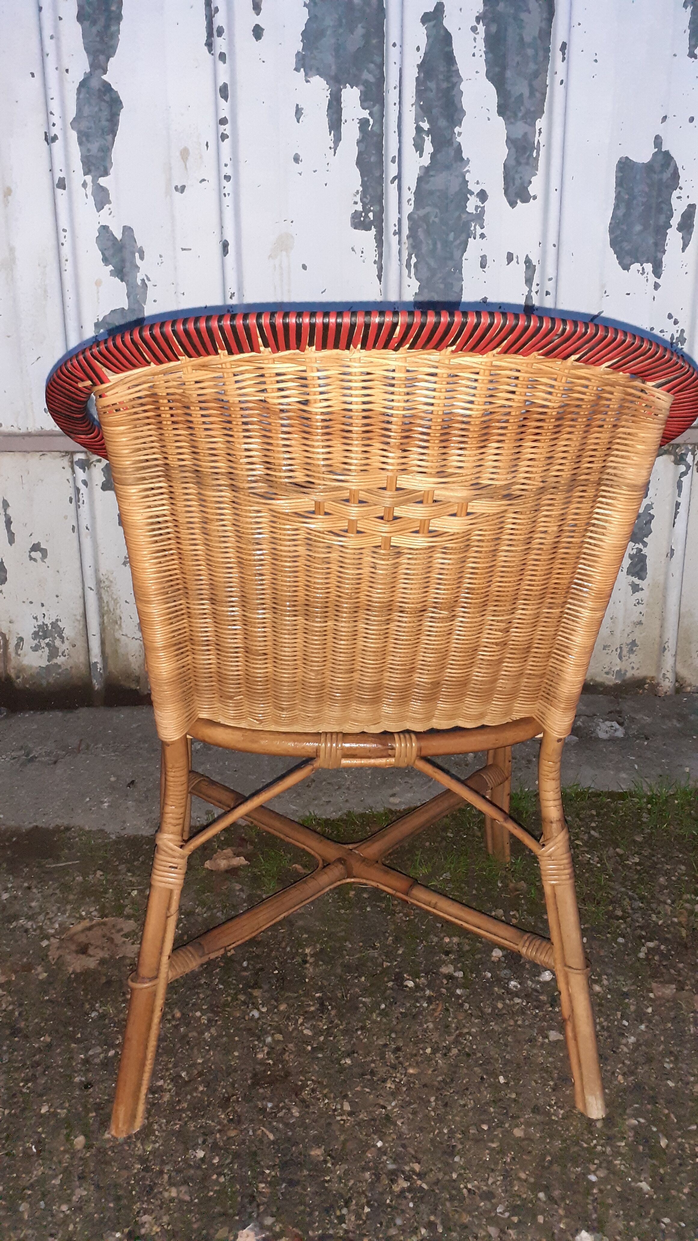 Rattan armchair
