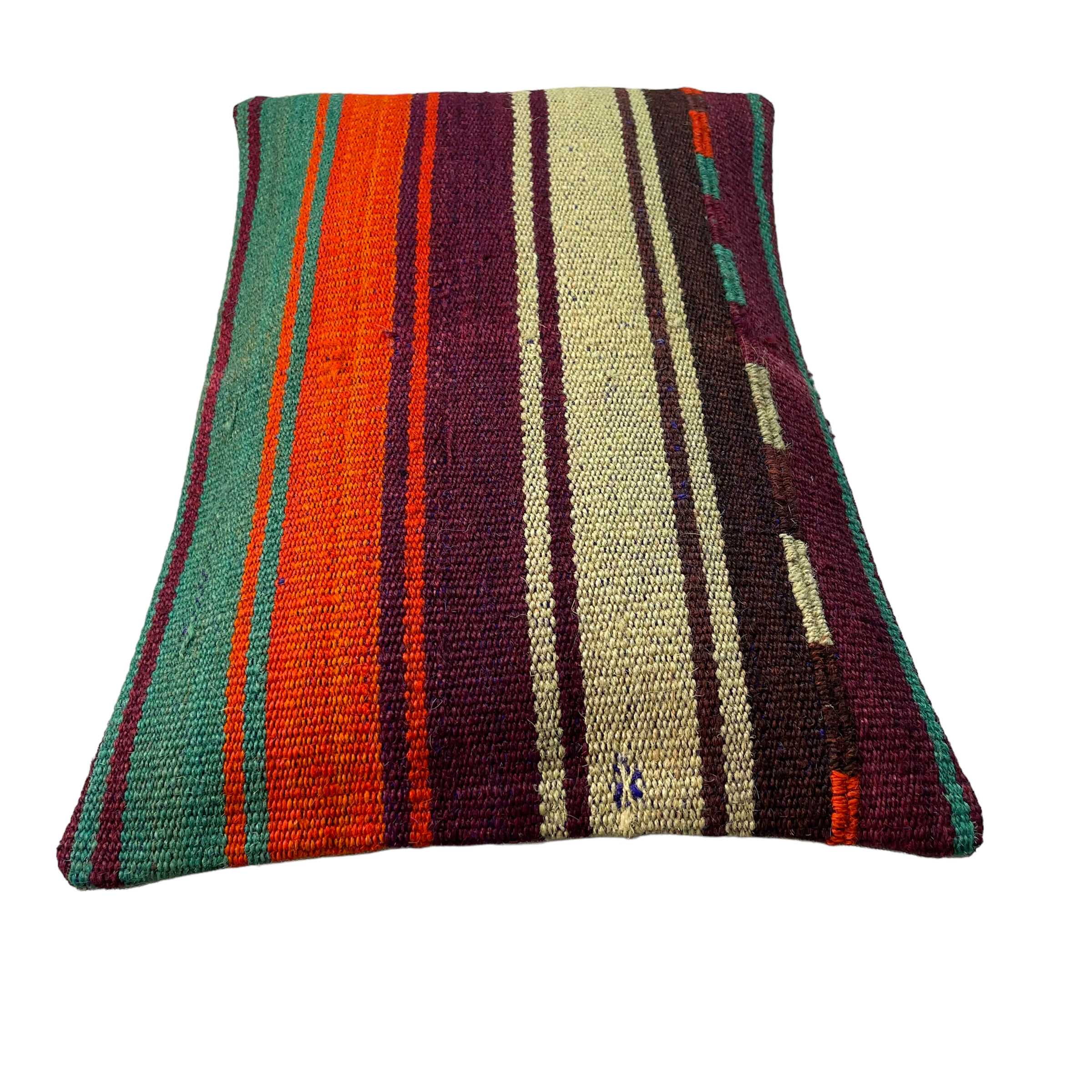 Vintage turkish kilim cushion cover, 30 x 50 cm