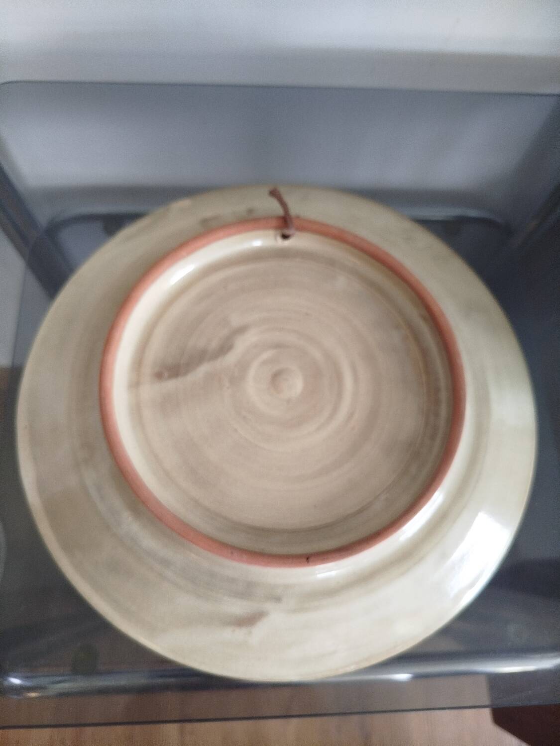 Vintage Vallauris decorative plate, 1970s.