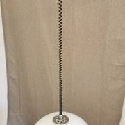 Vintage Meblo White Pendant Lamp: 1970s Italian Space Age Lighting