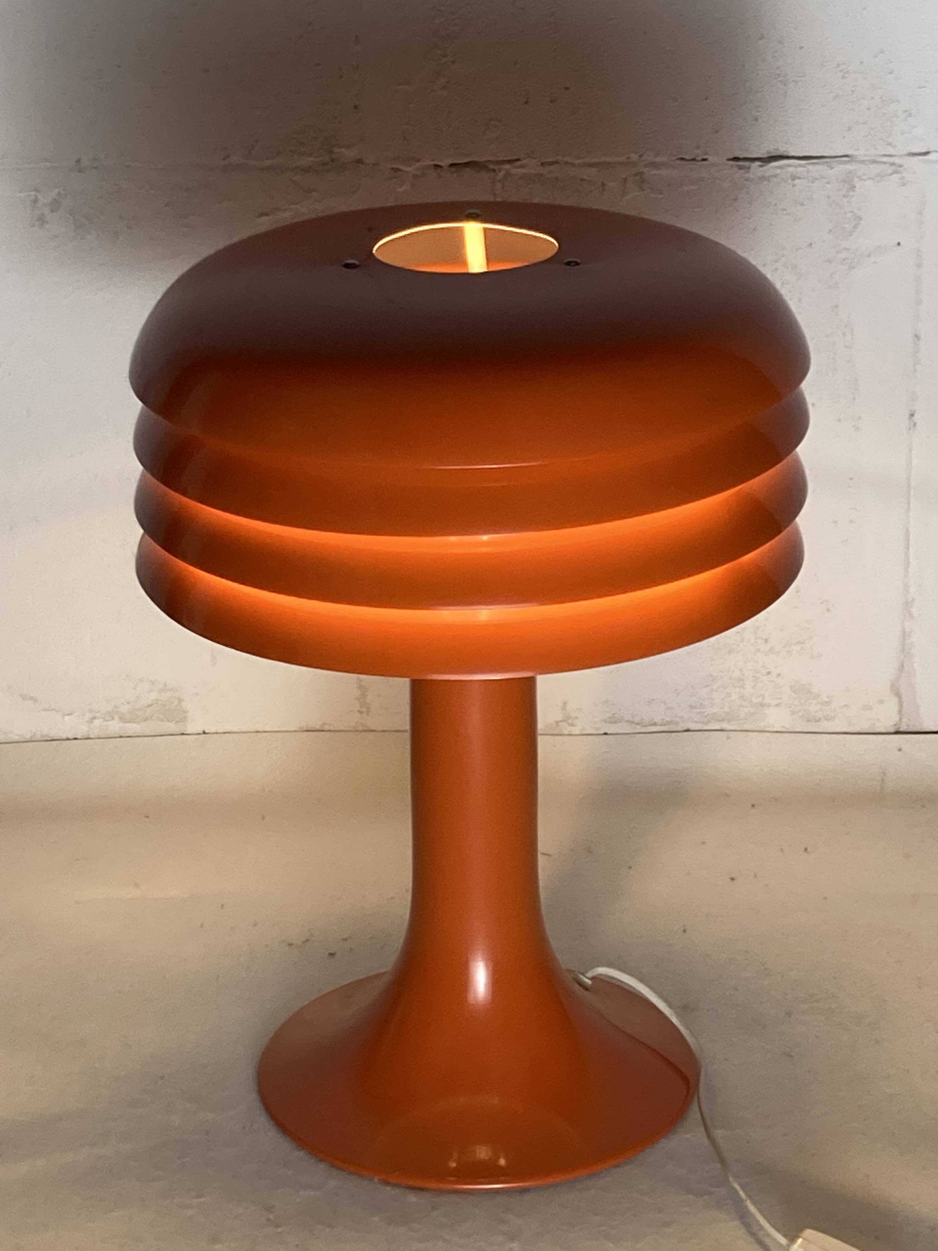 Large mushroom table lamp by Hans Agne Jakobsson model BN26, Sweden 1960s