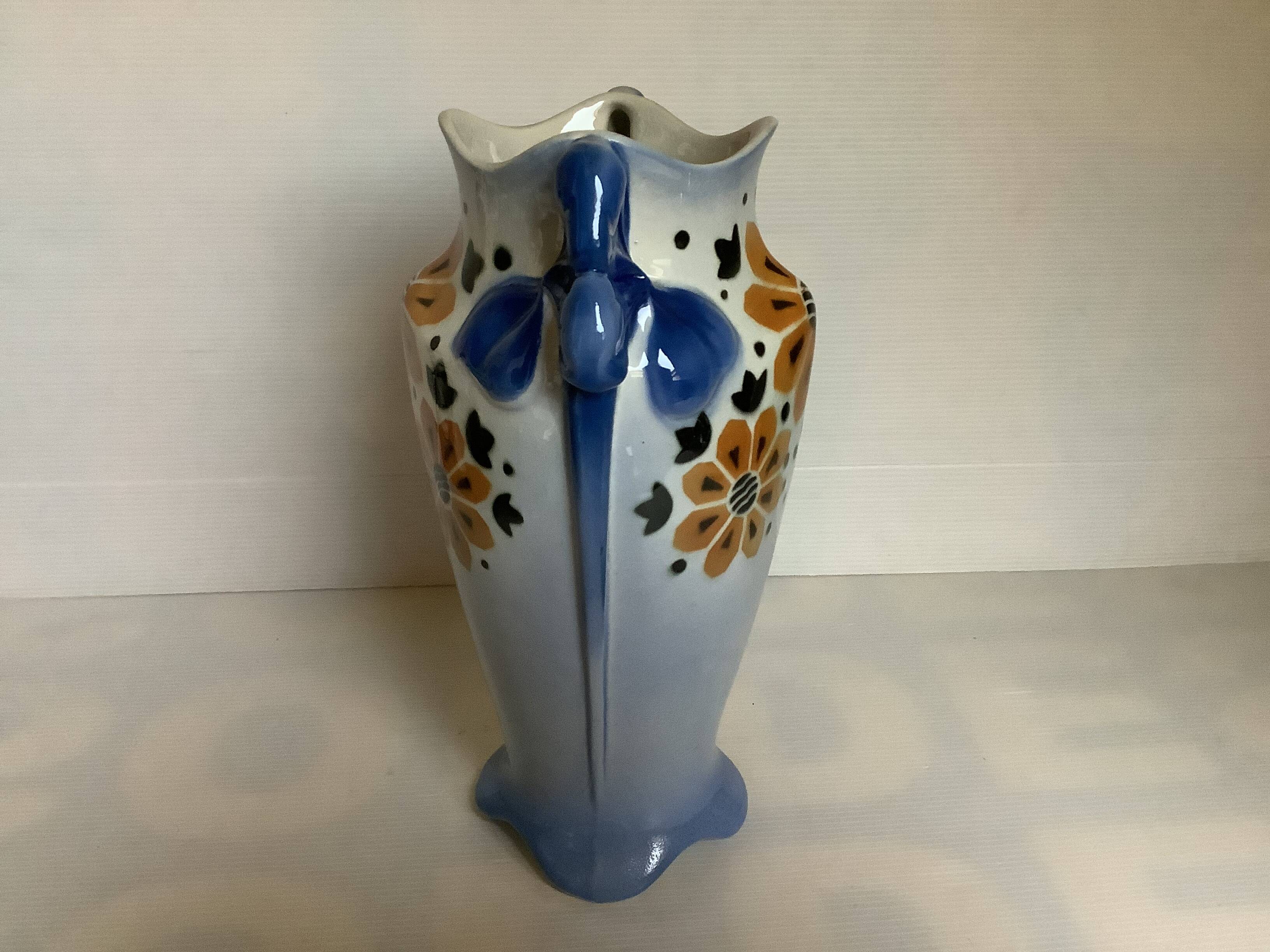 Ancient vase K and G Luneville Art Deco