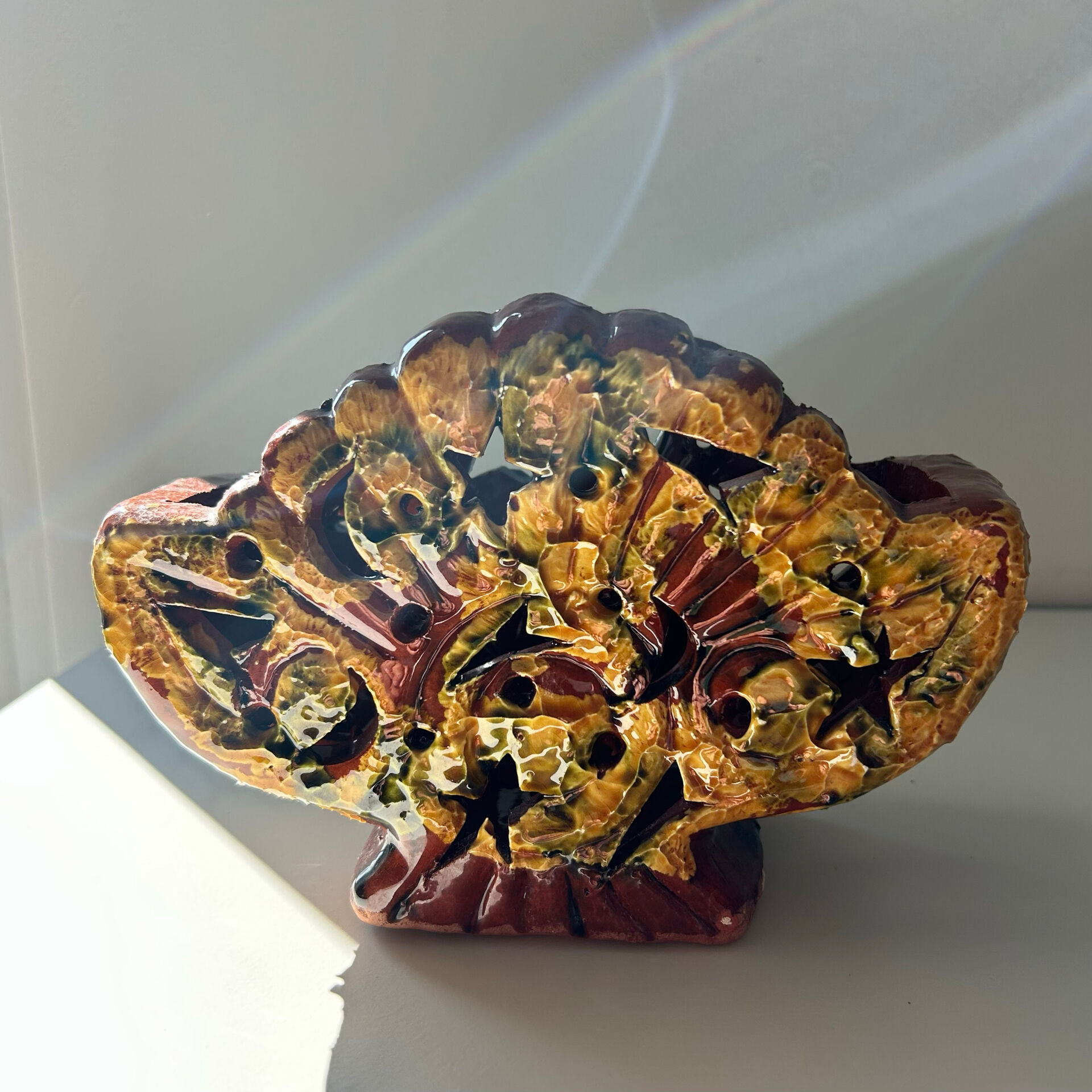 Vase coquillage ajouré
