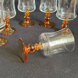 Set of 6 vintage Luminarc wine glasses